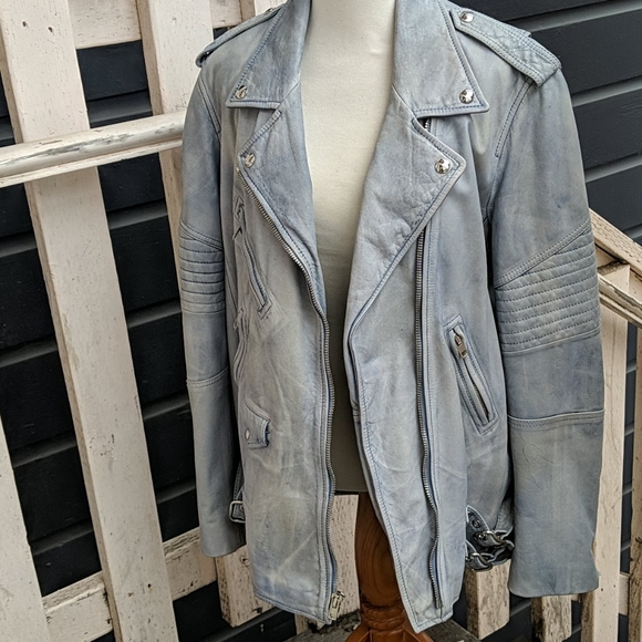 Alexander Wang Leather Moto Jacket, size 8 - Picture 6 of 9